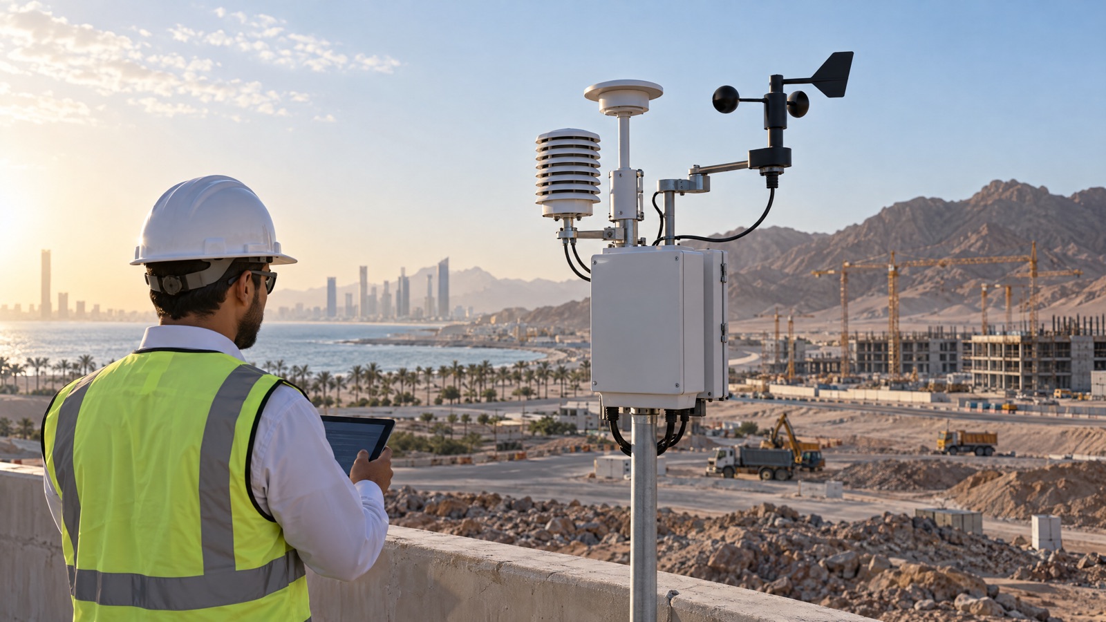 Illustrative editorial visual: Scentroid air-monitoring portfolio grouped into fixed multiparameter, particulate, portable, indoor and data-platform applications.